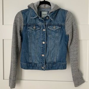 Mudd Girls’ Hoodie Jean Jacket Size XS